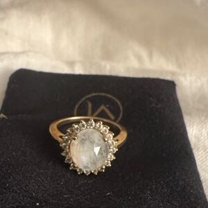 Leah Alexandra antiquity ring with moonstone